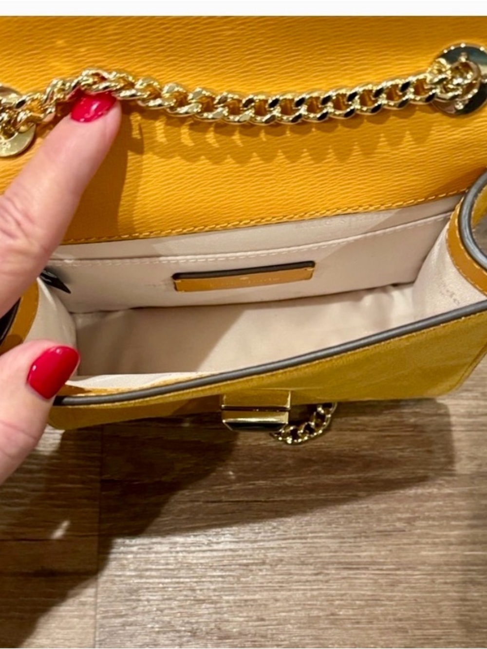 Kate Spade PHOEBE SUEDE TURNLOCK MINI FLAP CROSSBODY - Picture 9 of 11